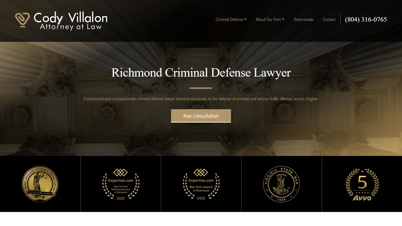Cody Villalon, Richmond Criminal Defense Attorney - Richmond, VA office in Richmond, Virginia