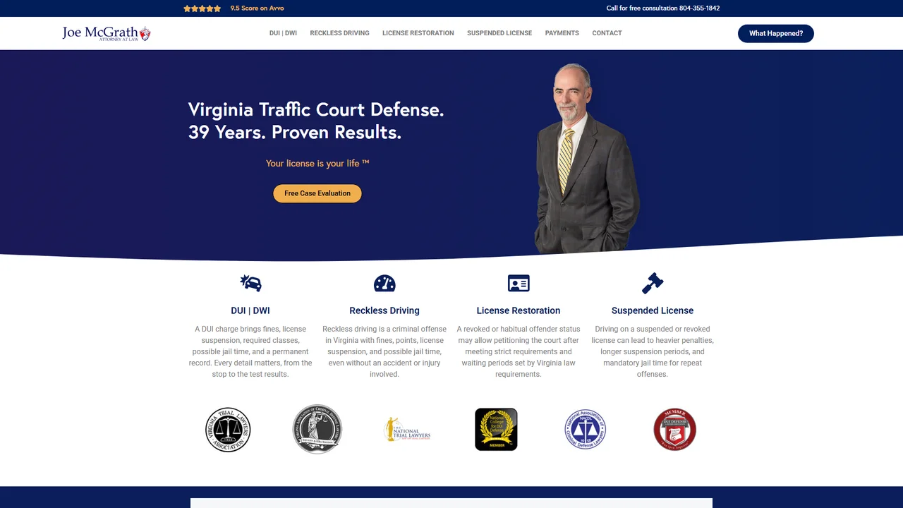 Joe McGrath Attorney At Law - Richmond, VA office in Richmond, Virginia