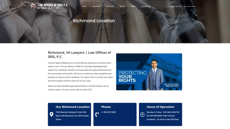 Law Offices of SRIS, P.C. - Richmond, VA - Attorney in Richmond