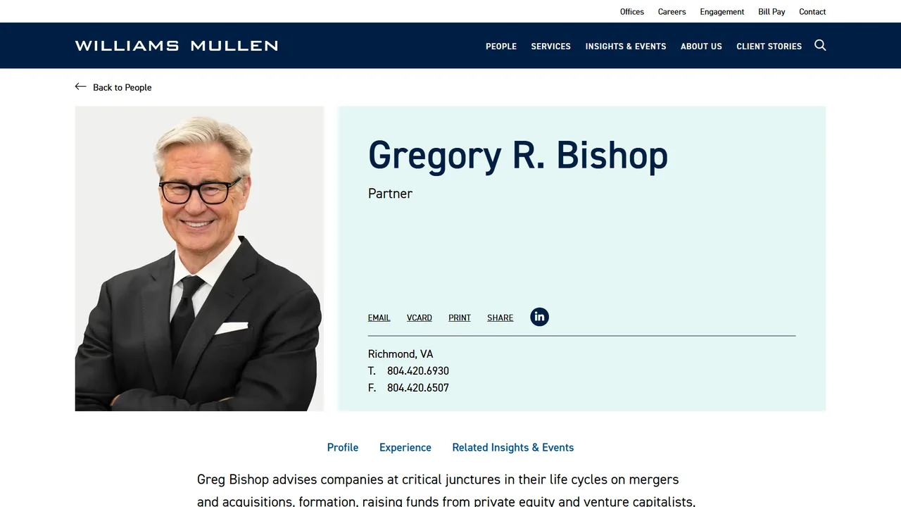 Greg Bishop - Richmond, VA office in Richmond, Virginia