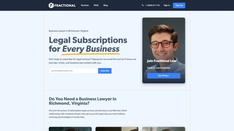 Fractional Law - Richmond, VA - Attorney in Richmond
