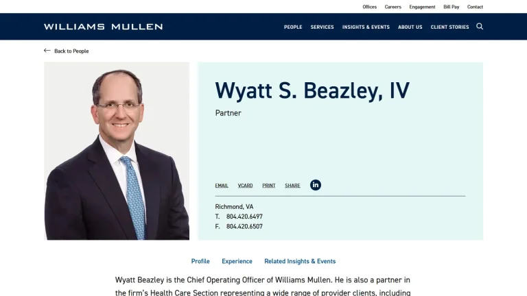 Wyatt Beazley - Richmond, VA - Attorney in Richmond
