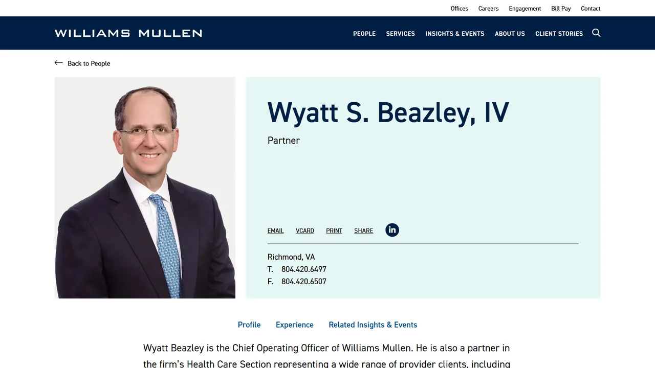 Wyatt Beazley - Richmond, VA office in Richmond, Virginia