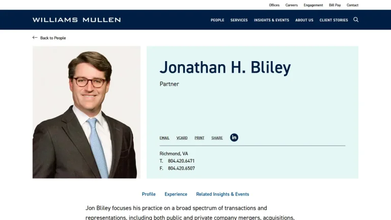 Jon Bliley - Richmond, VA - Attorney in Richmond