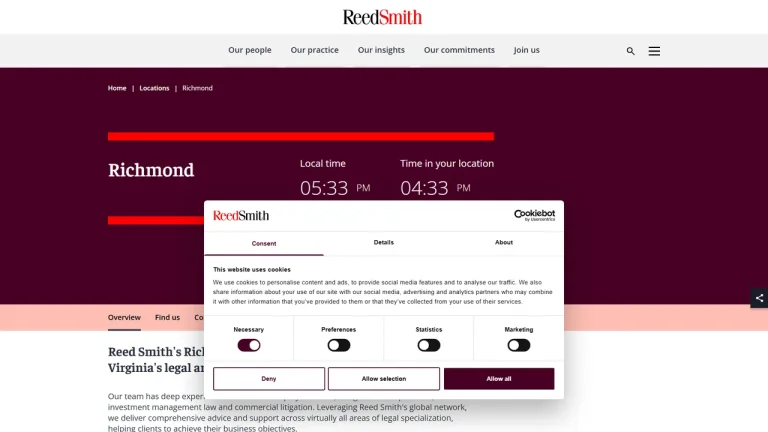 Reed Smith LLP - Richmond, VA - Attorney in Richmond