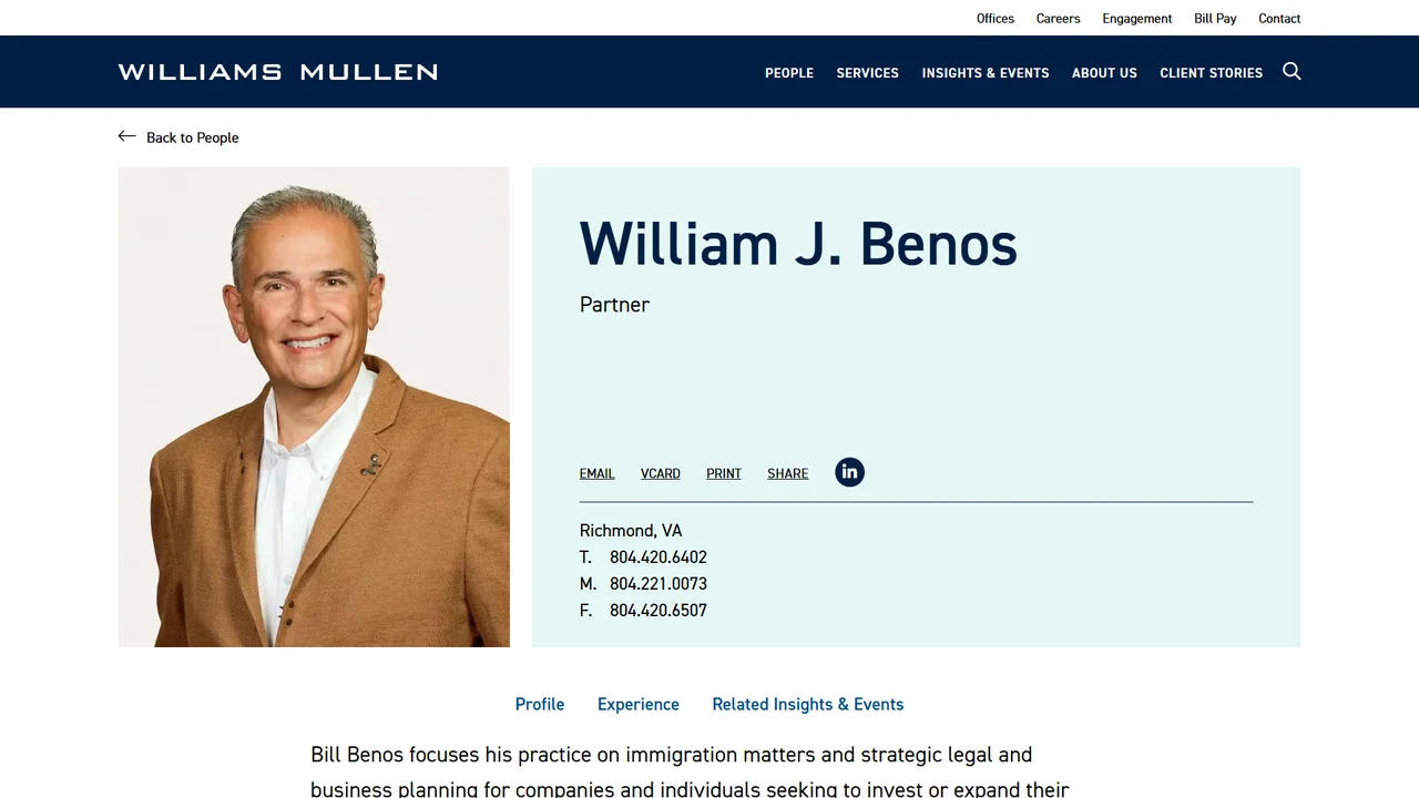 Bill Benos - Richmond, VA office in Richmond, Virginia