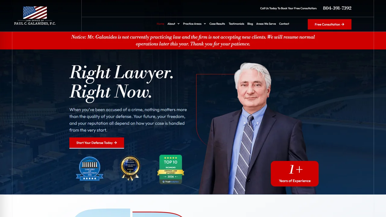 Law Office of Paul C. Galanides, P.C. - Richmond, VA office in Richmond, Virginia