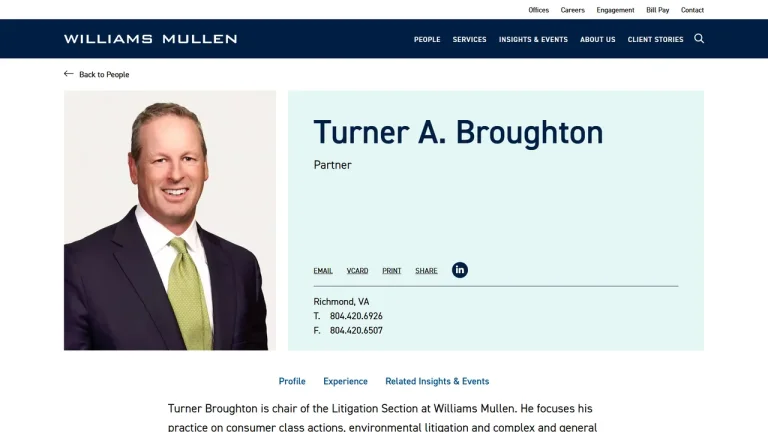 Turner Broughton - Richmond, VA - Attorney in Richmond