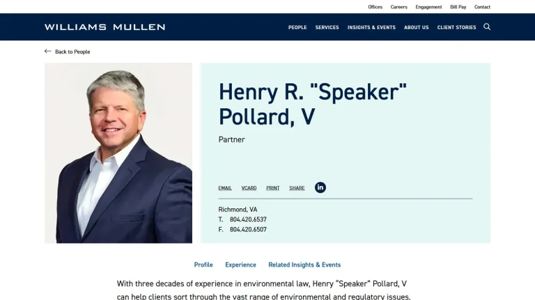 Speaker Pollard - Richmond, VA - Attorney in Richmond