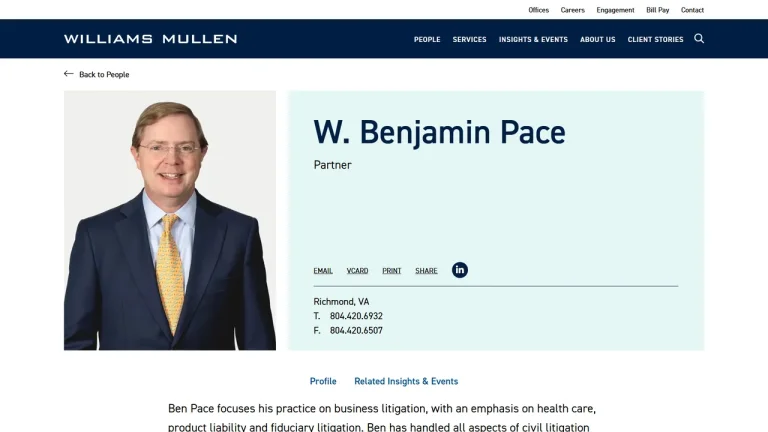 Ben Pace - Richmond, VA - Attorney in Richmond