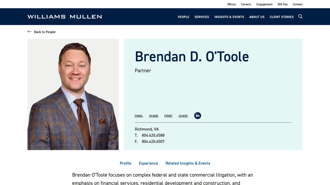 Brendan O'Toole - Richmond, VA office in Richmond, Virginia