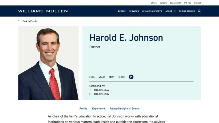 Hal Johnson - Richmond, VA - Attorney in Richmond