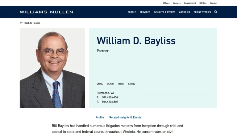 Bill Bayliss - Richmond, VA - Attorney in Richmond