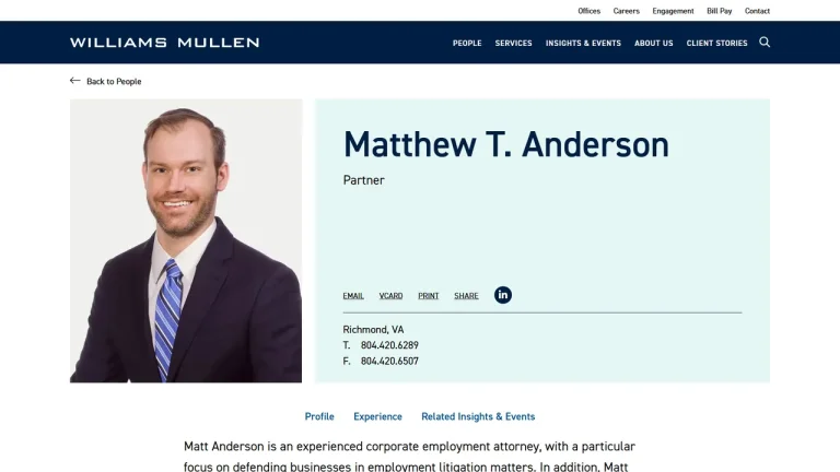 Matt Anderson - Richmond, VA - Attorney in Richmond