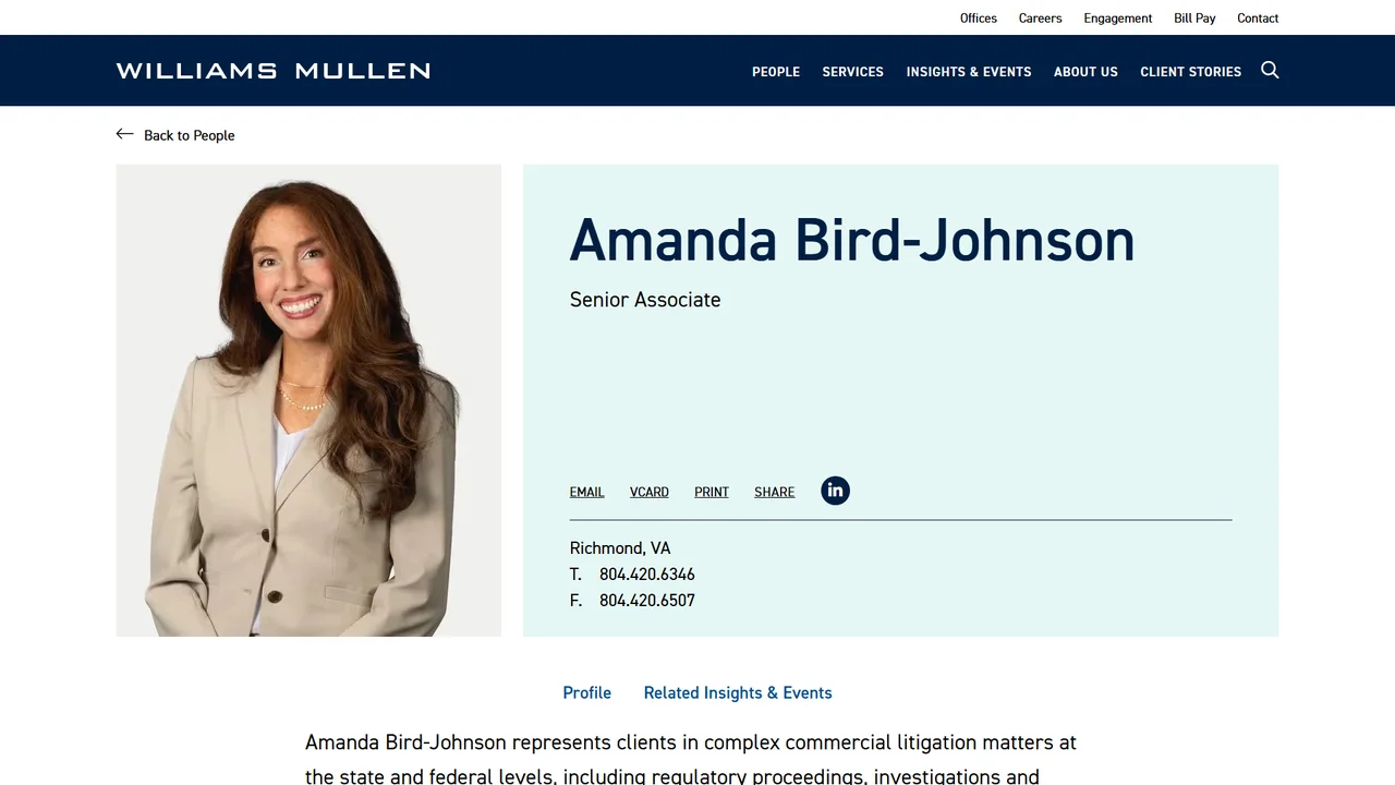 Amanda Bird-Johnson - Richmond, VA office in Richmond, Virginia