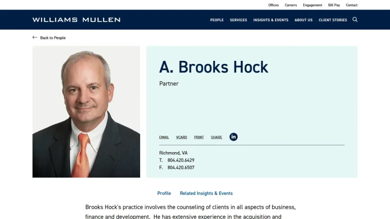 Brooks Hock - Richmond, VA - Attorney in Richmond