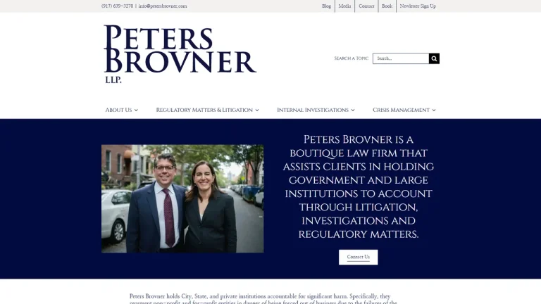 Peters Brovner LLP - NYC, New York - Attorney in New York City
