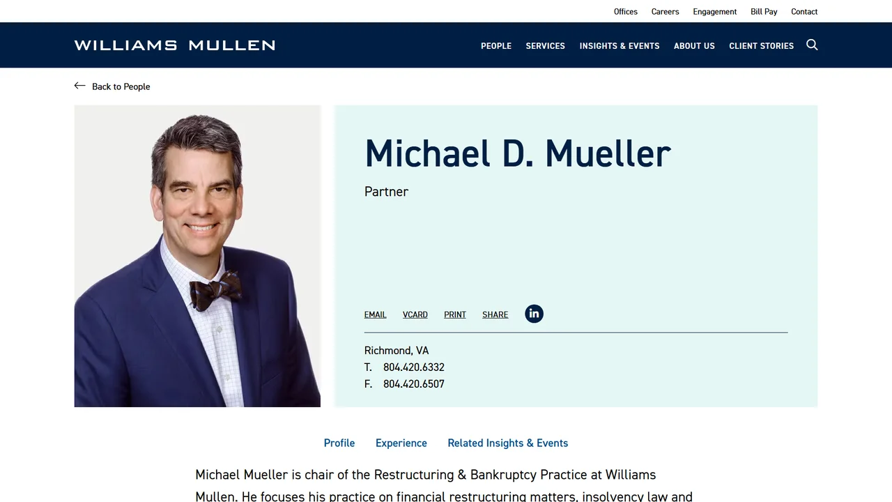 Michael Mueller - Richmond, VA office in Richmond, Virginia
