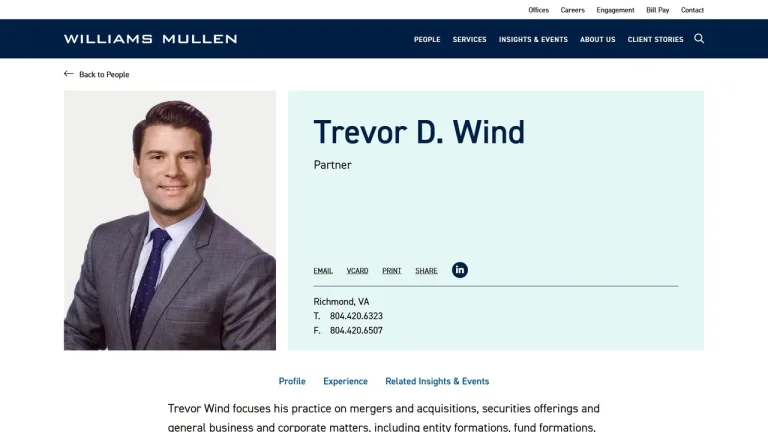 Trevor Wind - Richmond, VA - Attorney in Richmond