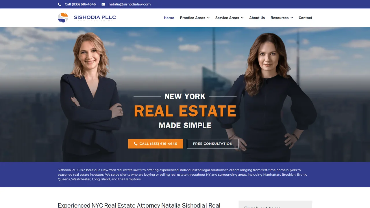 Sishodia PLLC | Real Estate Attorney and Estate Planning Lawyer - NYC, New York office in New York City, New York
