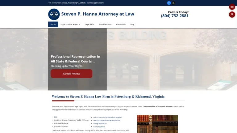 Steven P. Hanna Law Firm - Richmond, VA - Attorney in Richmond