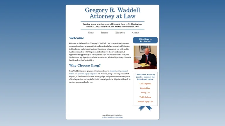 Gregory R Waddell Attorney at Law - Richmond, VA - Attorney in Richmond