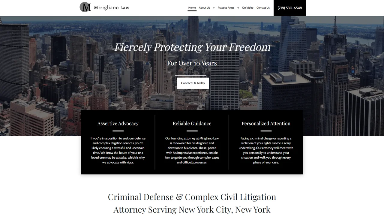 Law Office of Thomas Mirigliano - NYC, New York office in New York City, New York