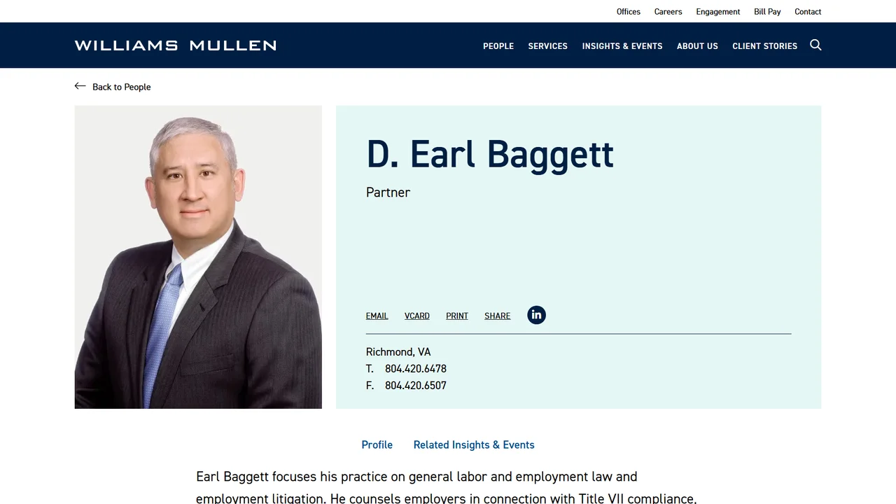 Earl Baggett - Richmond, VA office in Richmond, Virginia