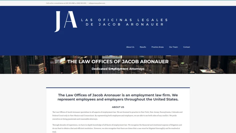 Law Offices of Jacob Aronauer - NYC, New York - Attorney in New York City