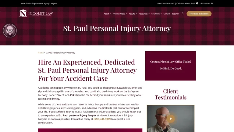 Nicolet Law Accident & Injury Lawyers - St Paul, MN - Attorney in Saint Paul