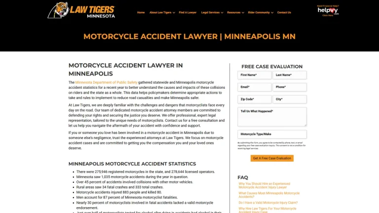 Law Tigers Motorcycle Lawyers - Saint Paul, MN - Attorney in Saint Paul