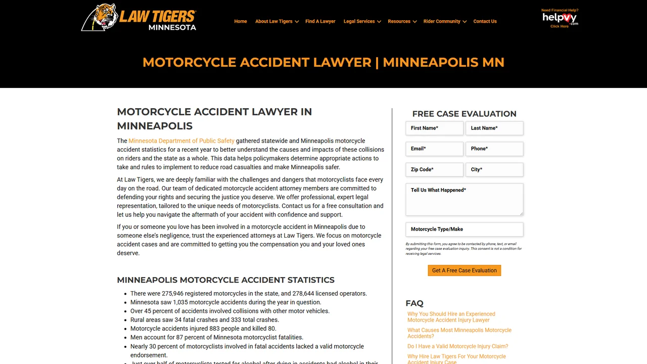 Law Tigers Motorcycle Lawyers - Saint Paul, MN office in Saint Paul, Minnesota