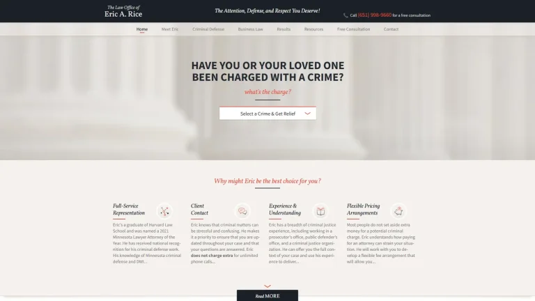Law Office of Eric A. Rice - St. Paul, MN - Attorney in Saint Paul