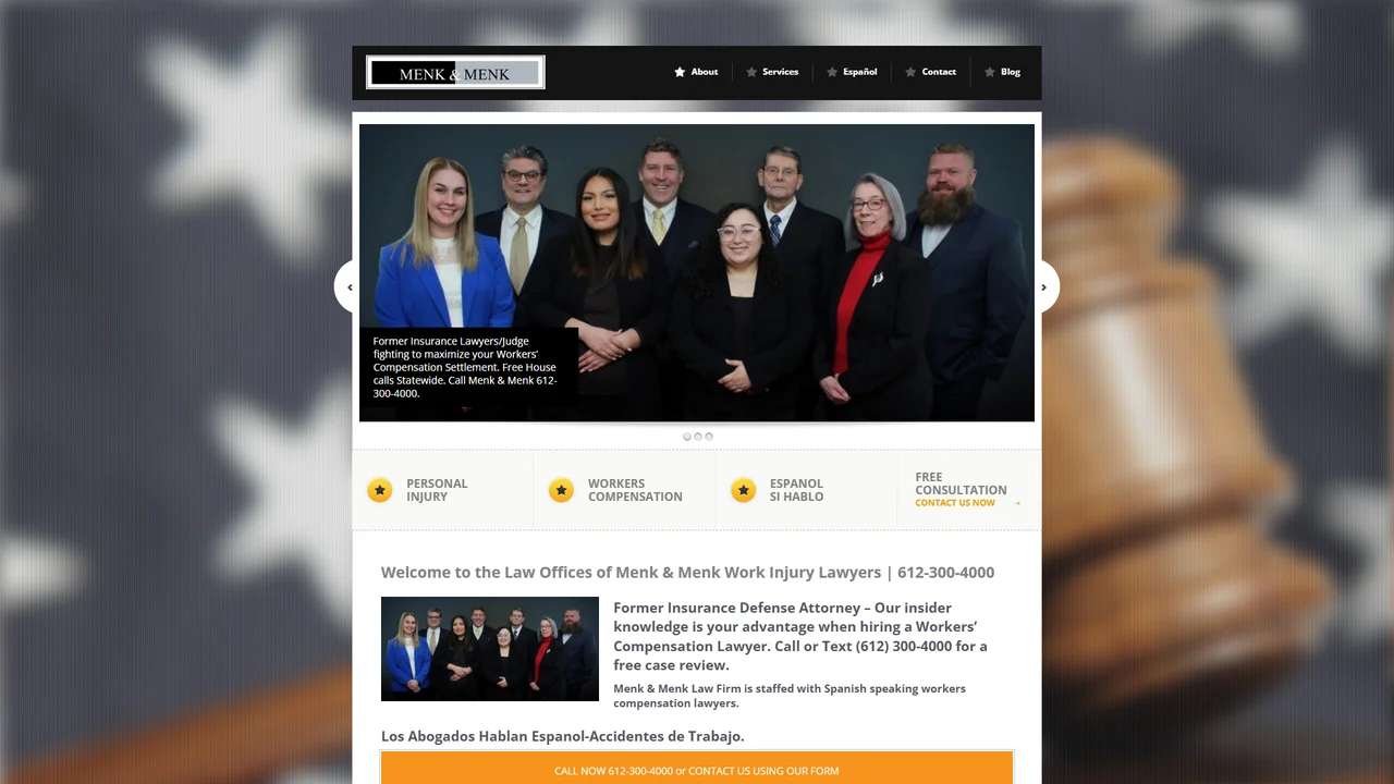 Menk & Menk Work Injury Lawyers - St. Paul, MN office in Saint Paul, Minnesota