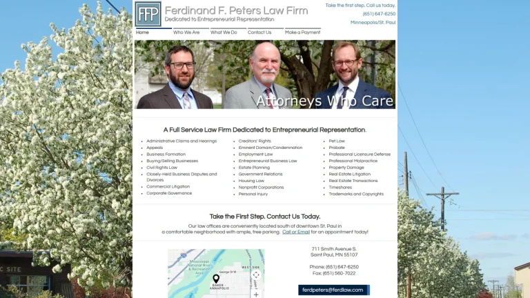 Ferdinand F. Peters Law Firm - St. Paul, MN - Attorney in Saint Paul