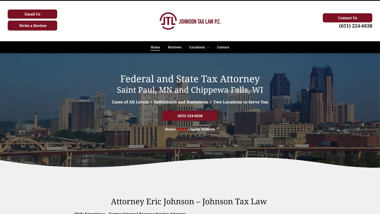 Johnson Tax Law P.C. - St Paul, MN office in Saint Paul, Minnesota