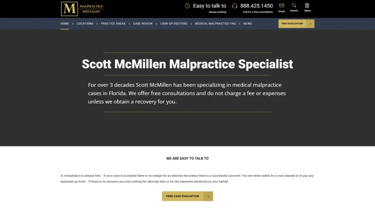 Scott McMillen Malpractice Specialist - Tallahassee, FL - Attorney in Tallahassee