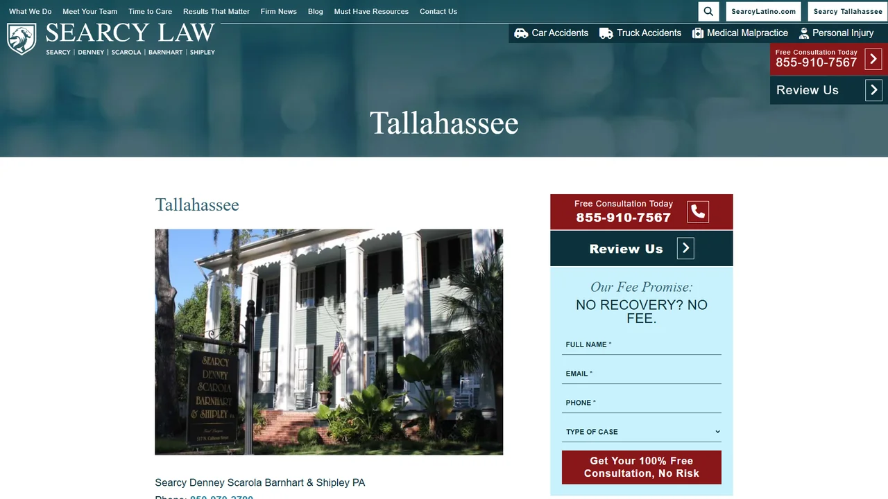 Searcy Denney Scarola Barnhart and Shipley PA - Tallahassee, FL office in Tallahassee, Florida