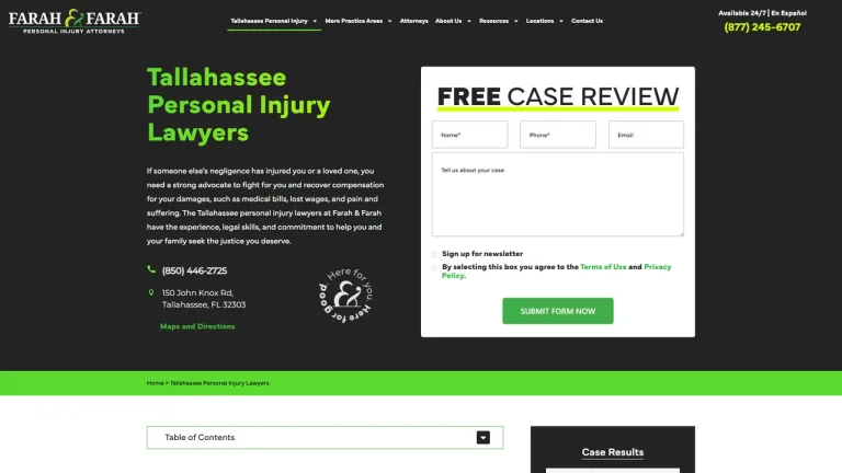 Farah & Farah | Tallahassee Personal Injury & Car Accident Lawyers - Tallahassee, FL - Attorney in Tallahassee