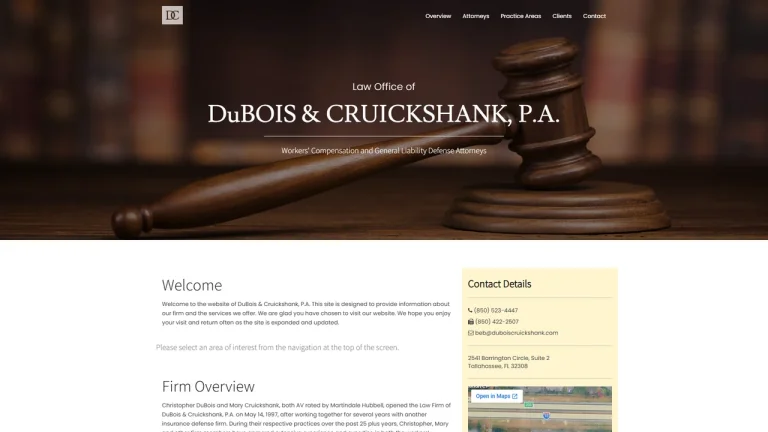 DuBois & Cruickshank, P.A. - Tallahassee, FL - Attorney in Tallahassee