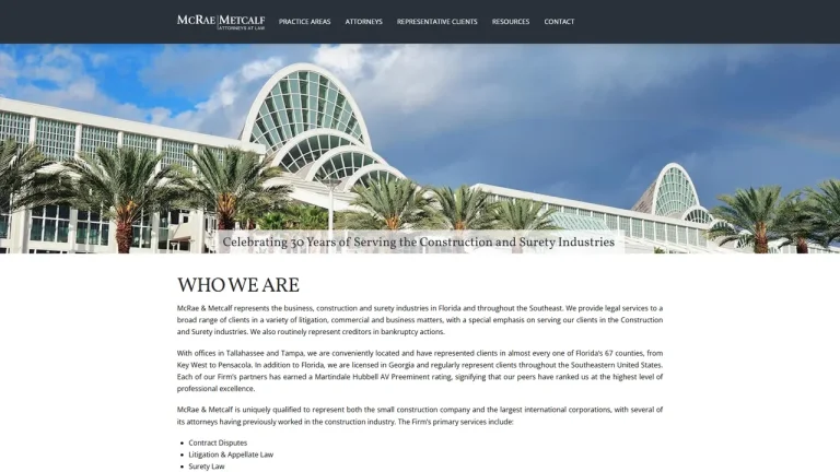 McRae & Metcalf, P.A. - Tallahassee, FL - Attorney in Tallahassee