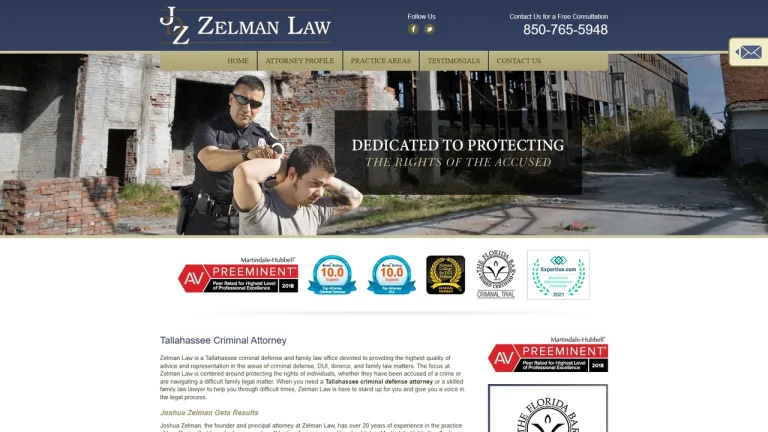 Zelman Law - Tallahassee Criminal Attorney - Tallahassee, FL - Attorney in Tallahassee