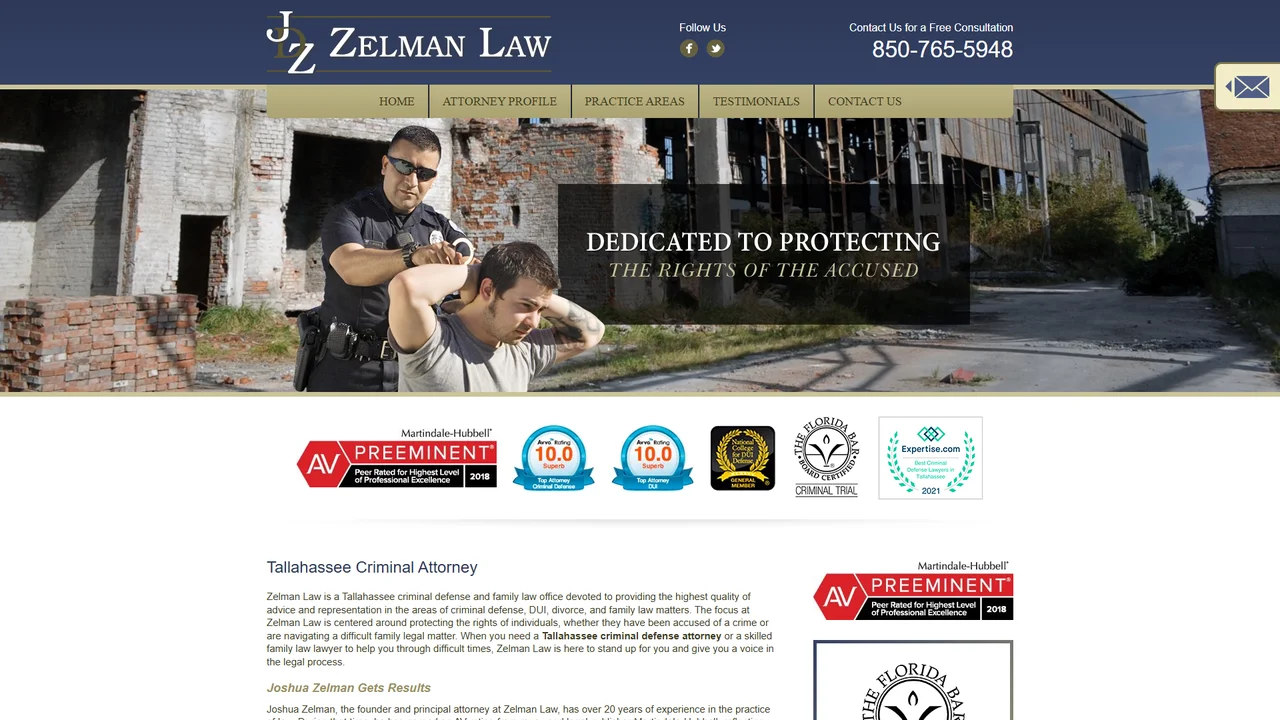 Zelman Law - Tallahassee Criminal Attorney - Tallahassee, FL office in Tallahassee, Florida