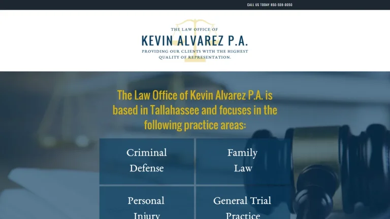 Law Office of Kevin Alvarez P.A. - Tallahassee, FL - Attorney in Tallahassee