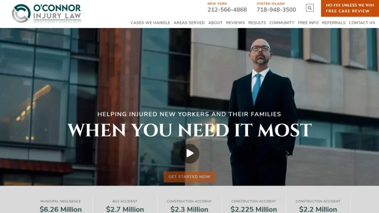 O'Connor Personal Injury Law Firm - NYC, New York - Attorney in New York City