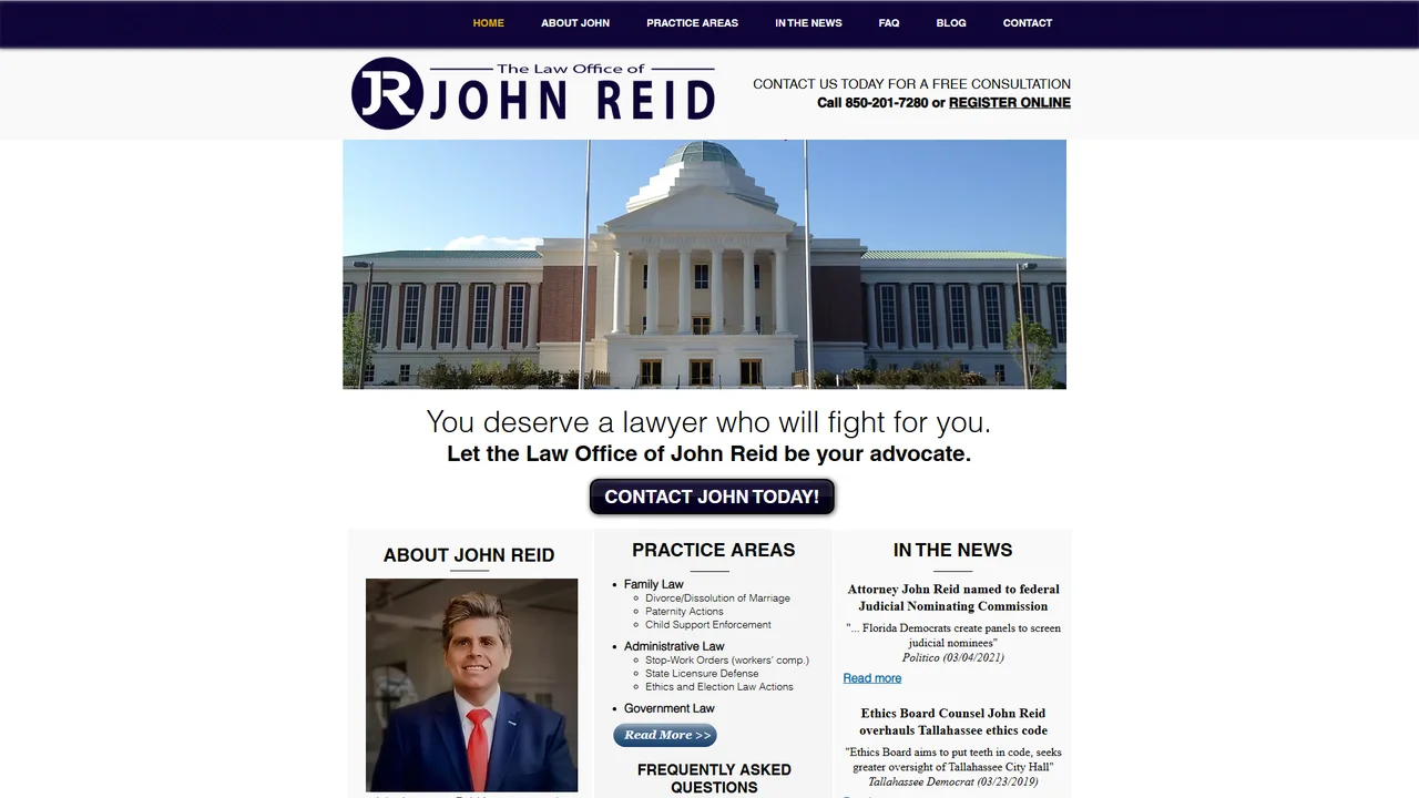 Law Office of John Reid PLLC - Tallahassee, FL office in Tallahassee, Florida