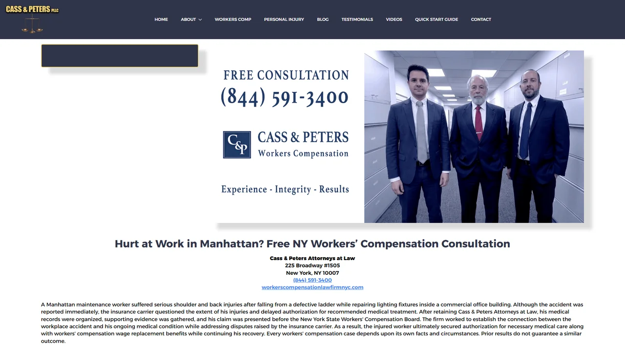Cass & Peters Attorneys at Law - NYC, New York office in New York City, New York