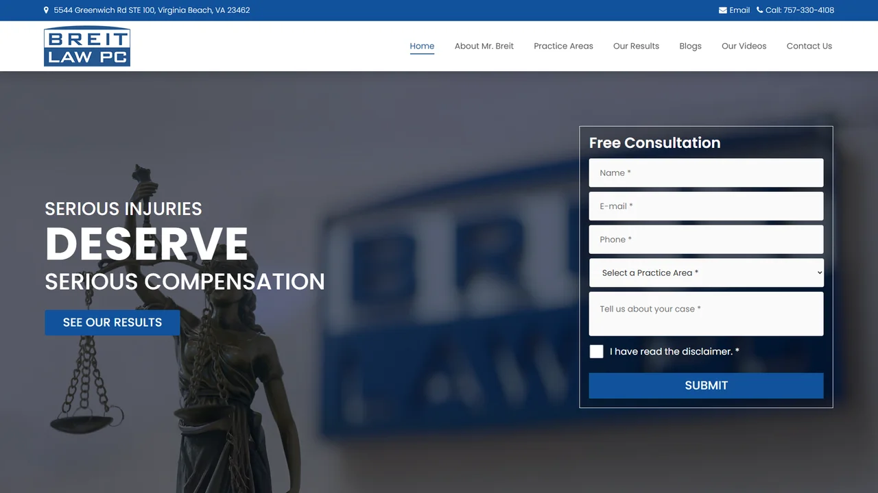 Breit Law PC - Virginia Beach, VA office in Virginia Beach, Virginia