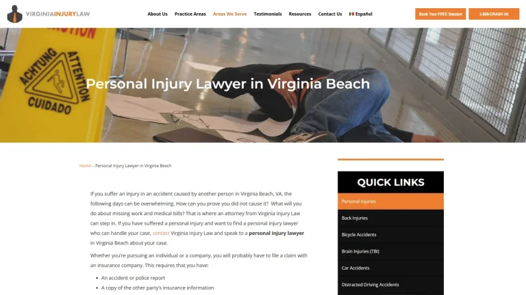 Virginia Injury Law - Virginia Beach, VA - Attorney in Virginia Beach