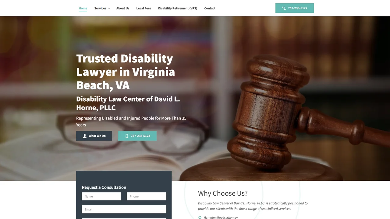 Disability Law Center of David L. Horne, PLLC - Virginia Beach, VA office in Virginia Beach, Virginia